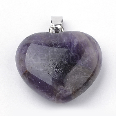 Natural Amethyst Pendants X-G-S219-18D-1