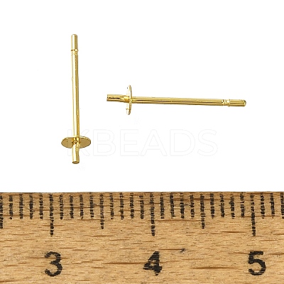 304 Stainless Steel Stud Earring Findings STAS-P370-01A-G-1