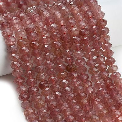 Natural Strawberry Quartz Beads Strands G-C280-A18-02-1