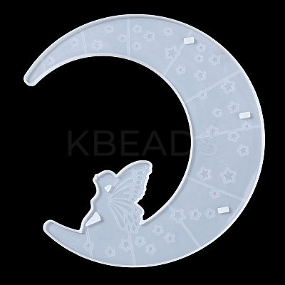 Moon Shape Floating Shelf DIY Silicone Molds Kit DIY-G093-02A-1