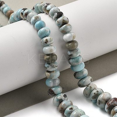 Natural Larimar Beads Strands G-Q024-E03-01-1