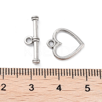 Non-Tarnish 304 Stainless Steel Toggle Clasps STAS-A092-08B-P-1
