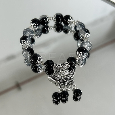 Alloy Butterfly Charm Bracelets WGCDDF3-01-1