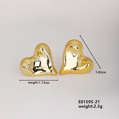 Fashionable Cute Heart Earrings for Hot Personalized Matching WX1077-17-1