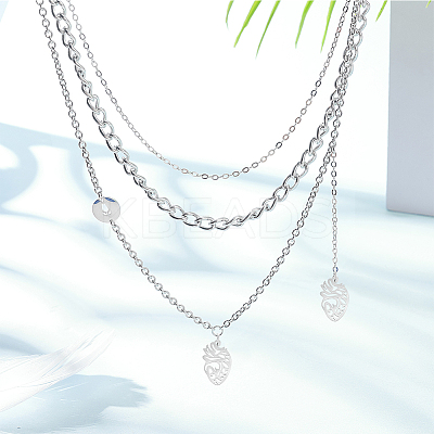12Pcs 2 Colors 201 Stainless Steel Pendants STAS-UN0052-24-1