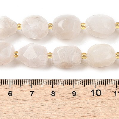 Natural Rainbow Moonstone Beads Strands G-P541-A01-01-1