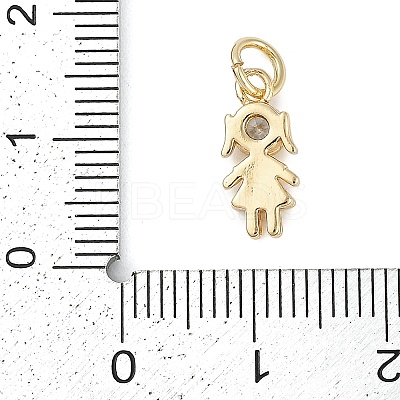 Rack Plating Brass Micro Pave Cubic Zirconia Pendant LS-KK-H509-41G-02-1