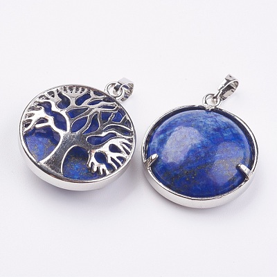 Natural Lapis Lazuli Pendants KK-K216-A09-1