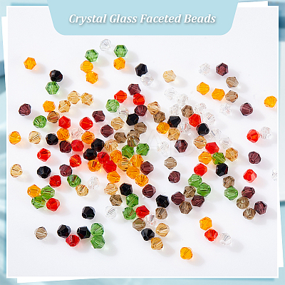 8 Strands 8 Colors Imitation Austrian Crystal 5301 Bicone Beads GLAA-GA0001-90B-1