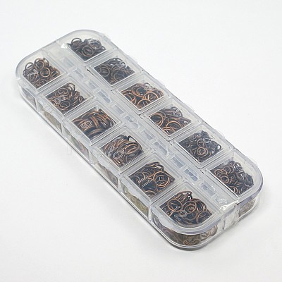1 Box Brass Open Jump Rings KK-X0059-R-NF-B-1