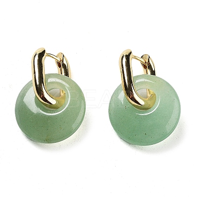 Rack Plating Brass Hoop Earrings EJEW-M248-01G-08-1