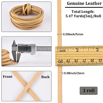 5M Flat Cowhide Leather Cords WL-GF0001-27C-03-1