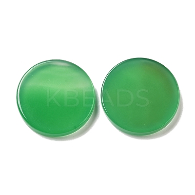 Natural Green Onyx Agate(Dyed and Heated) Cabochons G-Q018-08A-1