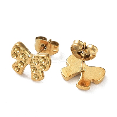 Ion Plating(IP) 304 Stainless Steel Stud Earrings Findings STAS-M323-12G-1