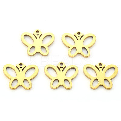 PVD Vacuum Plating 304 Stainless Steel Charms X-STAS-N092-26G-1