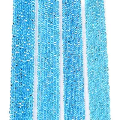 Electroplate Glass Beads Strands EGLA-A044-T3mm-L08-1