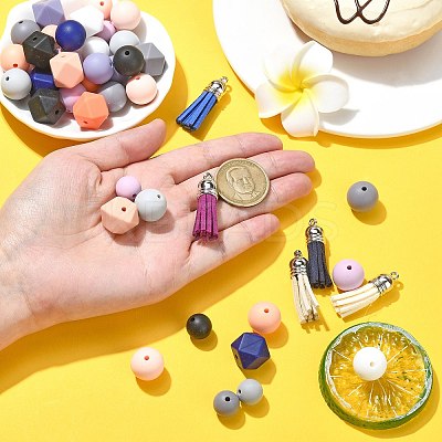 140pcs DIY Keychain Kits DIY-CJ0002-46-1