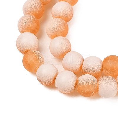 Frosted Crackle Glass Beads X1-GLAA-U001-8mm-M10-1