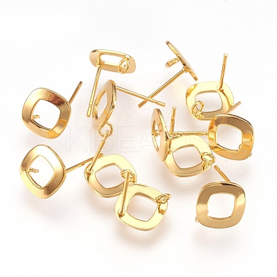 304 Stainless Steel Stud Earring Findings X-STAS-G176-03G-1