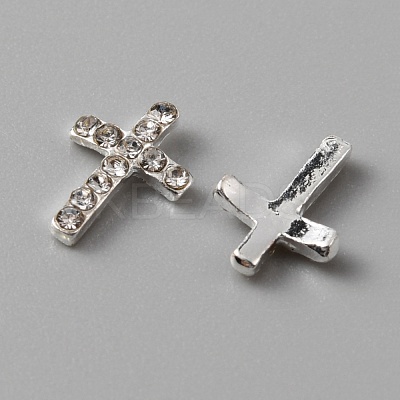 Alloy Rhinestone Cabochons MRMJ-WH0079-53S-1