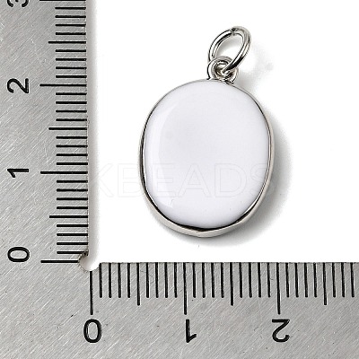 Printing 304 Stainless Steel Pendants STAS-K304-05B-P-1
