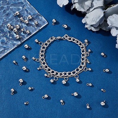 160Pcs 4 Styles 304 Stainless Steel Charms STAS-UN0061-17-1
