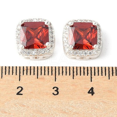 Brass Micro Pave Cubic Zirconia Beads KK-A253-20S-02-1