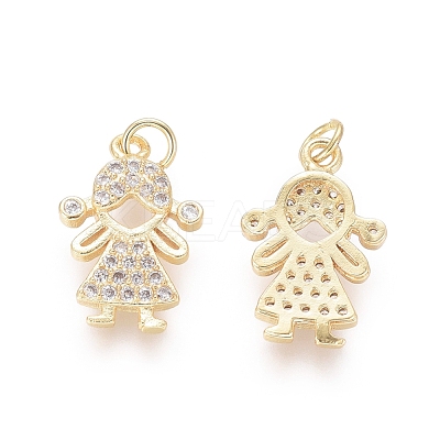 Brass Pendants ZIRC-L087-019G-1