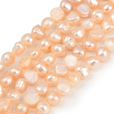Natural Cultured Freshwater Pearl Beads Strands PEAR-P064-19H-02C-1