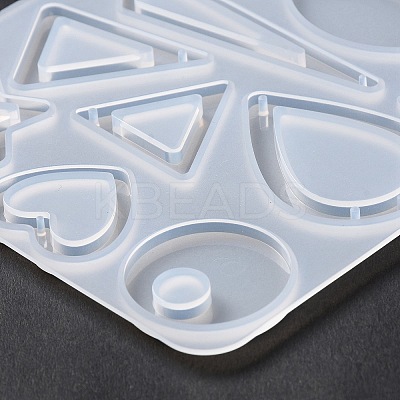 DIY Geometrical Pendant Silicone Molds DIY-F134-06-1