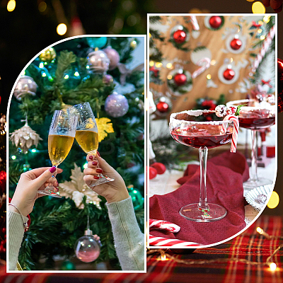 14Pcs Christmas Theme Alloy Enamel Wine Glass Charms AJEW-SC0002-05-1