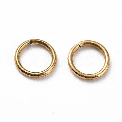 Ion Plating(IP) 304 Stainless Steel Open Jump Rings STAS-R060-5x0.7-G-1