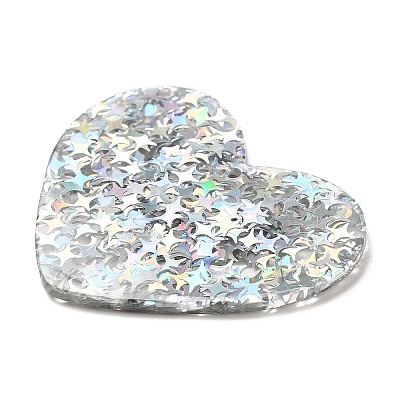 Acrylic with Paillettes Pendants MACR-M028-02D-1