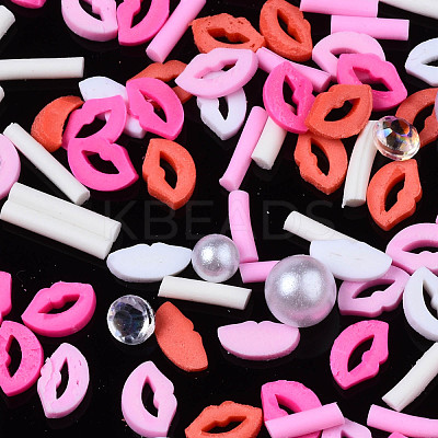 Handmade Polymer Clay Cabochons CLAY-N006-84-1