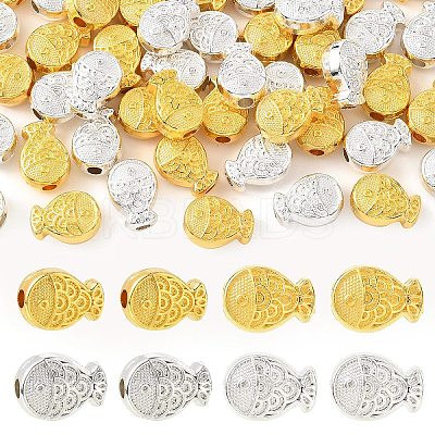 40Pcs 2 Colors Alloy Beads FIND-YW0010-41-1