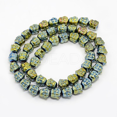 Electroplate Non-magnetic Synthetic Hematite Beads Strands LS-G-J181-07-1