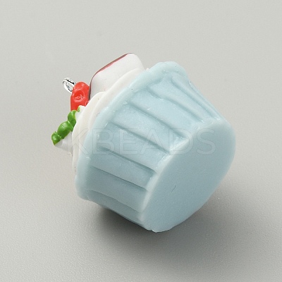 Opaque Resin Pendants RESI-TAC0005-018B-1
