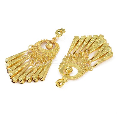 Bohemia Zinc Alloy Clip-on Earrings LS-EJEW-C089-01B-G-1