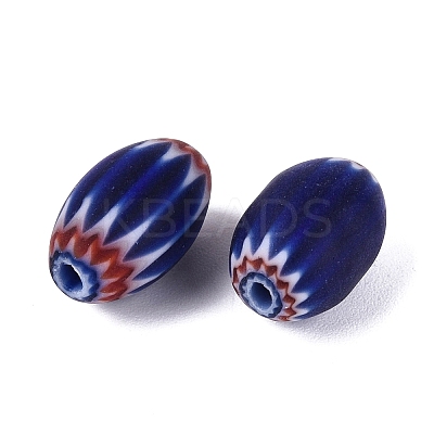 Handmade Millefiori Glass Barrel Beads LS-LA-N002-04C-1