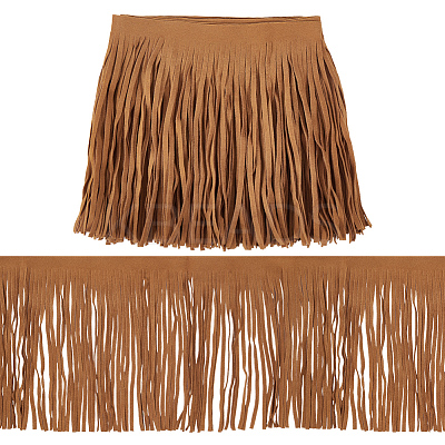 1Pc Suede Fabric Tassels Ribbon OCOR-GF0005-60B-03-1
