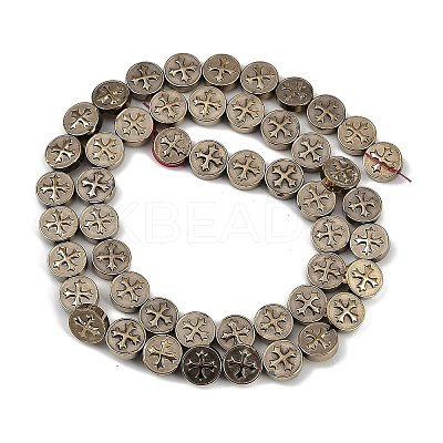 Electroplated Synthetic Non-magnetic Hematite Beads Strands G-K375-B02-08-1
