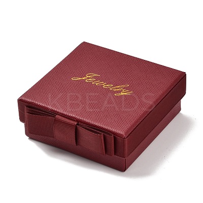 Square & Word Jewelry Cardboard Jewelry Boxes CBOX-C015-01B-01-1