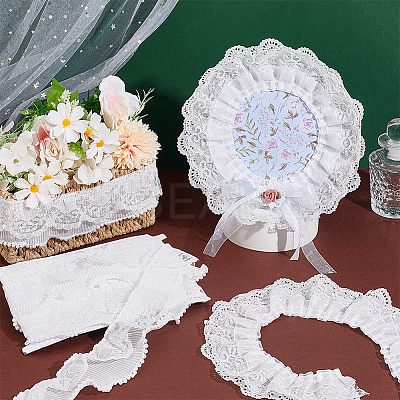 2 Styles Polyester & Chinlon Flower Ribbon OCOR-PH0004-59-1