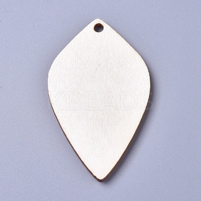 Unfinished Blank Poplar Wood Big Pendants WOOD-D021-12-1