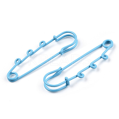 Spray Painted Iron Brooch Findings IFIN-K043-01A-03-1