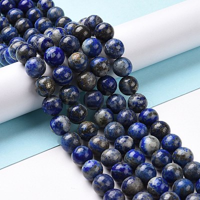 Natural Lapis Lazuli Beads Strands G-E483-17-10mm-1