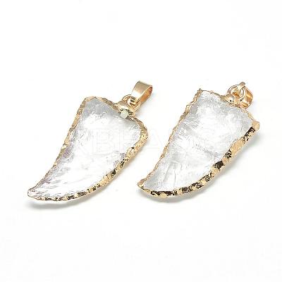 Natural Quartz Crystal Pendants G-Q492-01-1