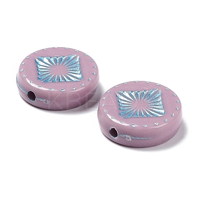 Opaque Acrylic Beads OACR-G016-07H-1