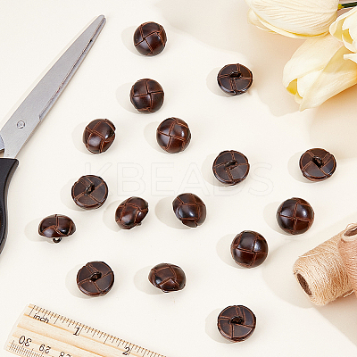 16Pcs 1-Hole Cowhide Shank Buttons FIND-CY0002-04A-1