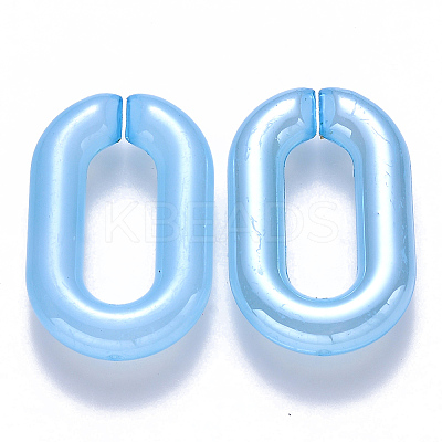 Imitation Jelly Acrylic Linking Rings OACR-S036-006A-F01-1